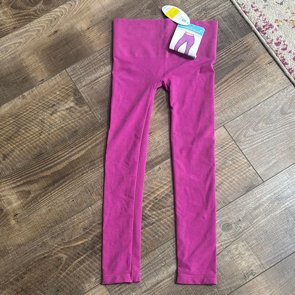 Pink Performance Leggings Full-Length Stretch